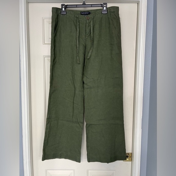 Island Company 100% Linen Wide Leg Pants - Picture 1 of 5